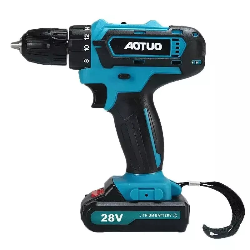 TRAPANO AVVITATORE DOPPIA BATTERIA A LITIO 48V MAX + VALIGETTA 24 ACCESSORI